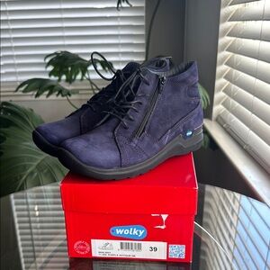 Wolky Purple Ankle Boots